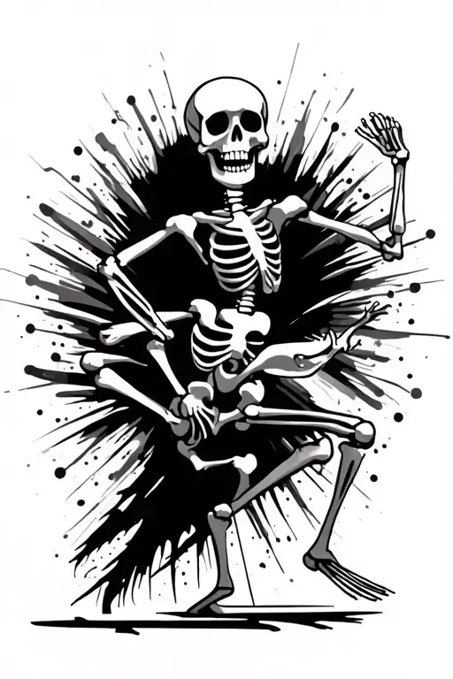 Dancing Skeleton Playing