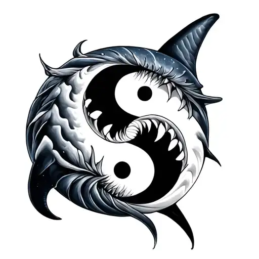 Shark Yin And Yang