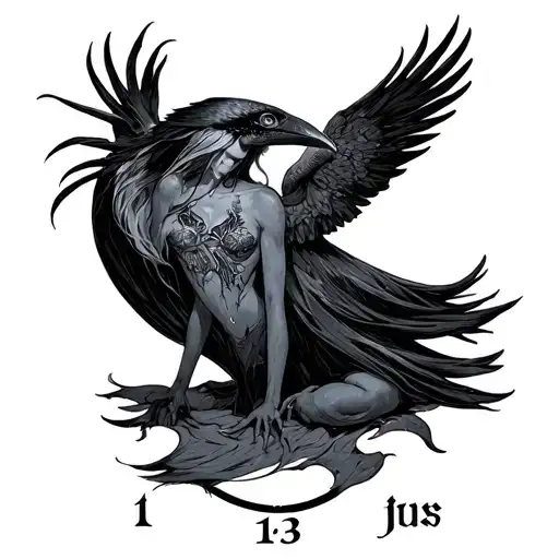 Manon Blackbeak On Abraxos As A Tarot Card Number 13