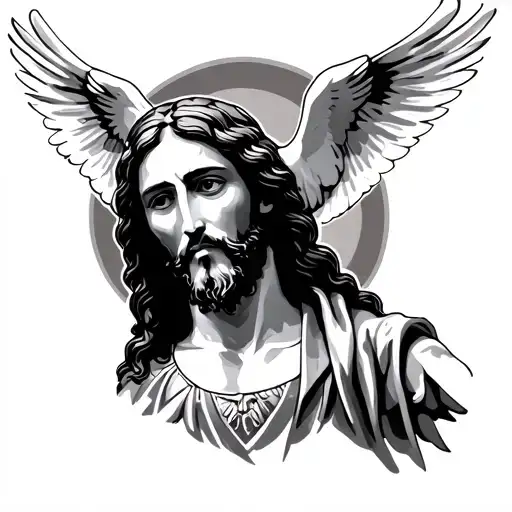 Jesus With Dove Flying