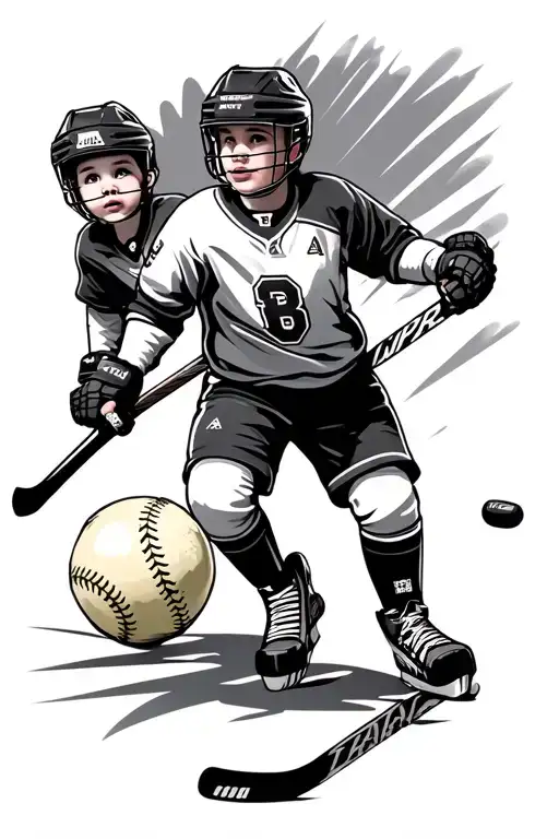 Hockey And Softball And Kids