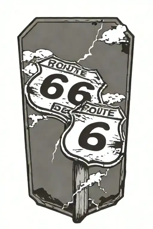 Route 66 Road Sign