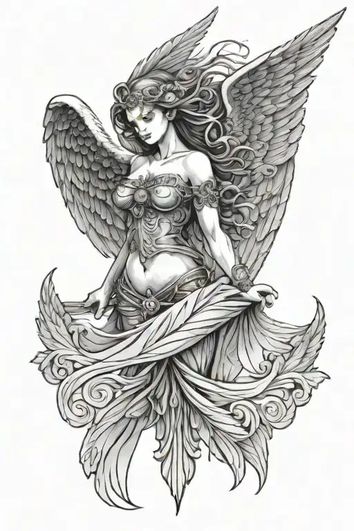 Dark Angel Looking Down