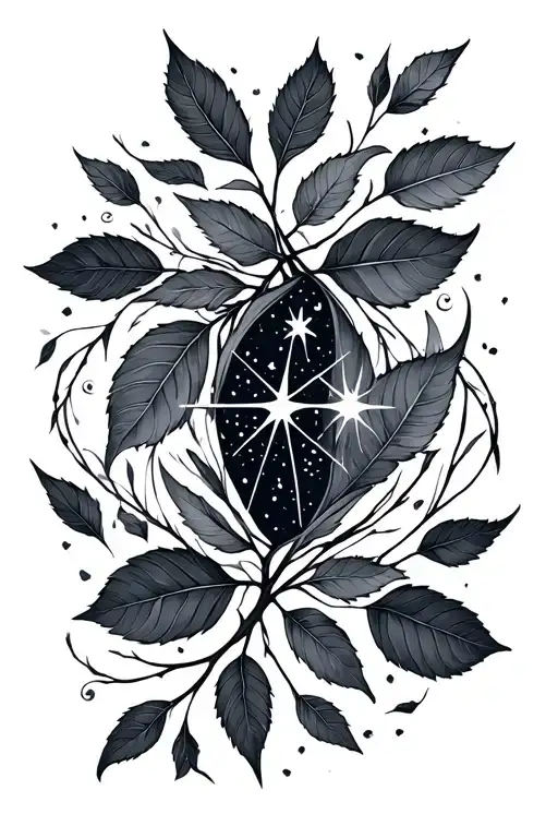 Leaves Falling Star Constellation
