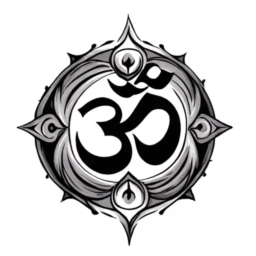 Shiva Trishul Om Symbol
