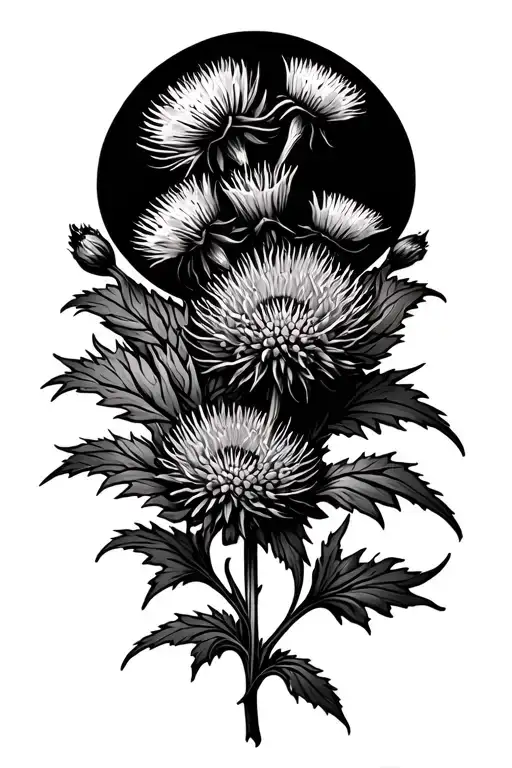 Scottish Thistles Running