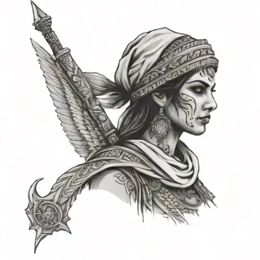 Kurdish Warrior Woman Only Eyes Visible