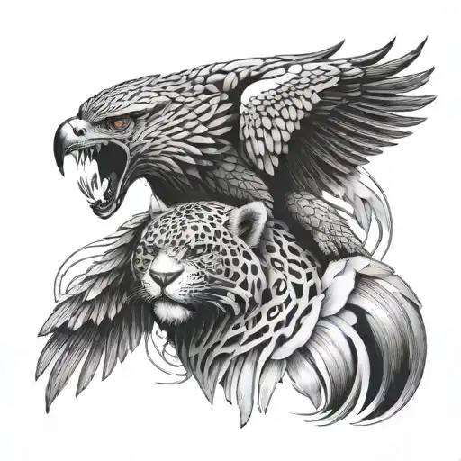 Eagle And Jaguar Lined