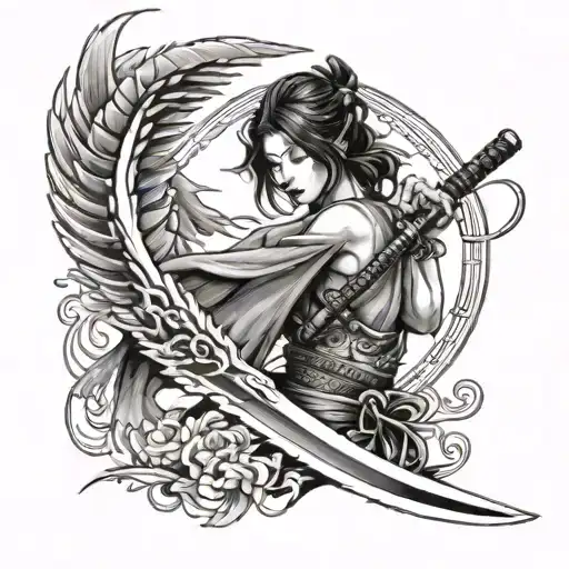 Katana With A Wing