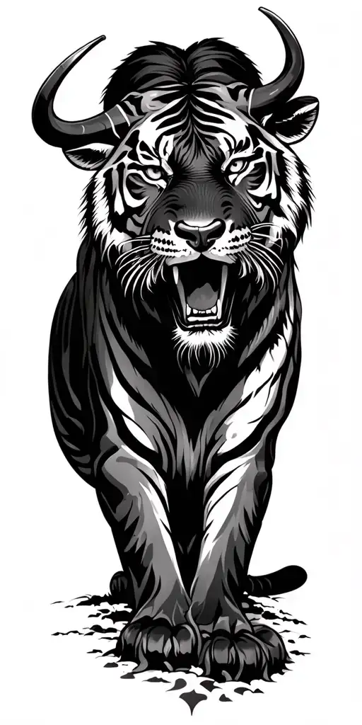 Tiger Body With Ox Head