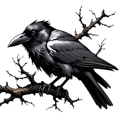 Raven Perched