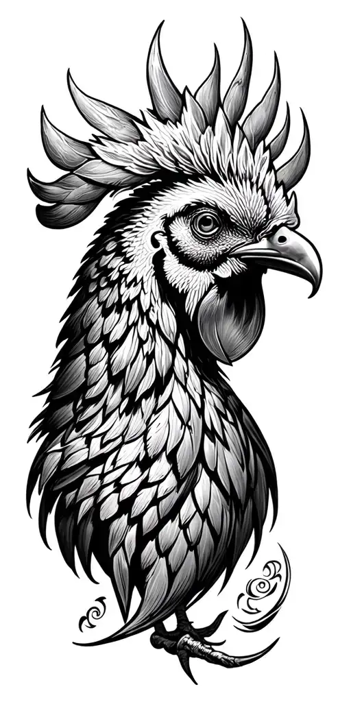 Gemini Rooster Head
