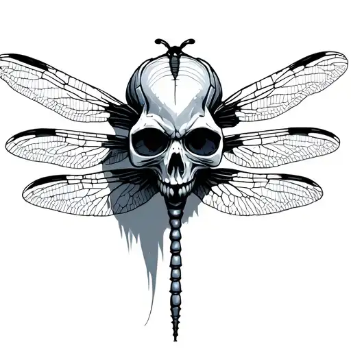 Dragonfly Skull Wearing