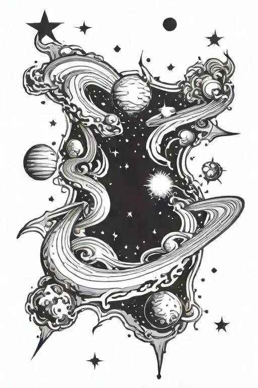 Space Galaxy With Stars