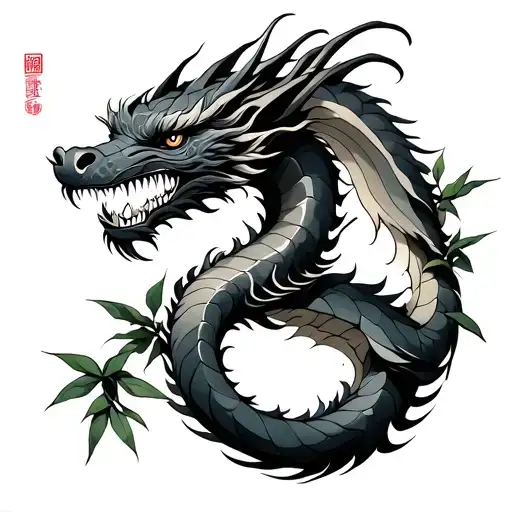 Bamboo And Dragon