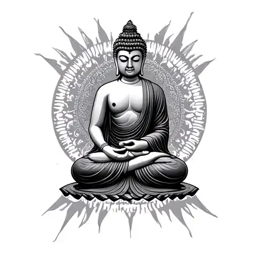 Buddha On Arm Deltoids