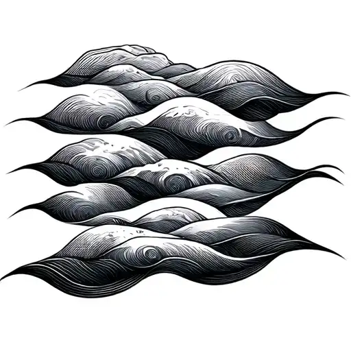 Waves Heartbeat Line