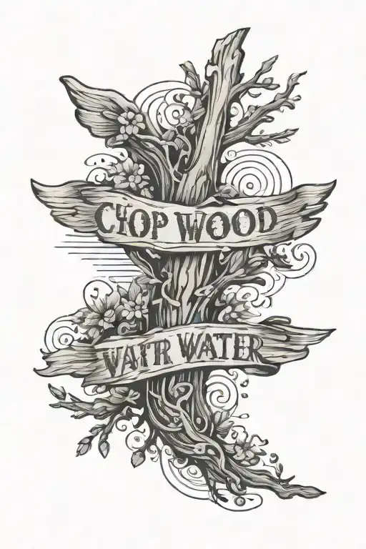 Chop Wood Carry Water Quote