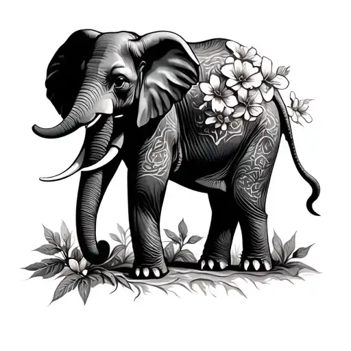 Elephant Hibuscus Flowers