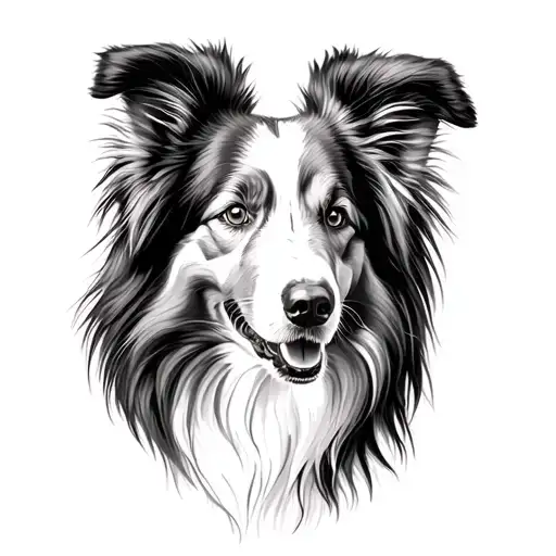 Female Rough Collie Portrait