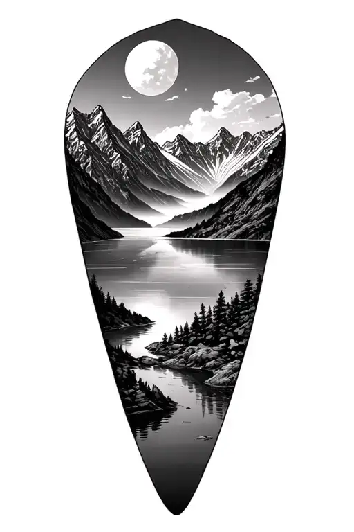 Ala Kul Lake Surrounded By Mountains Panorama