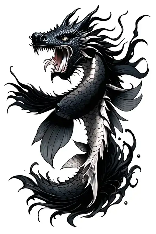 A Koi That Swims Upstream Transforms Into A Dragon