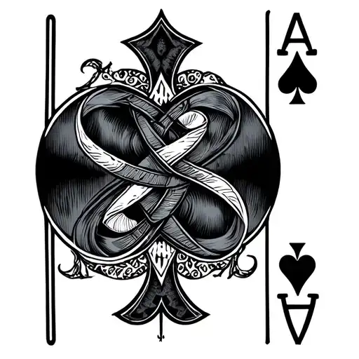 Jack Of Spades Card Intertwined