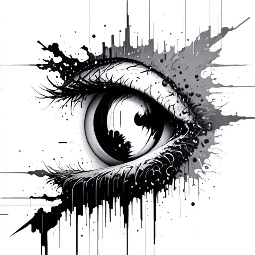 Glitch Reality Of Bad And Good Side With Digital Glitch