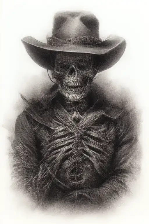 Whiskey Cowboy Gun Skeleton