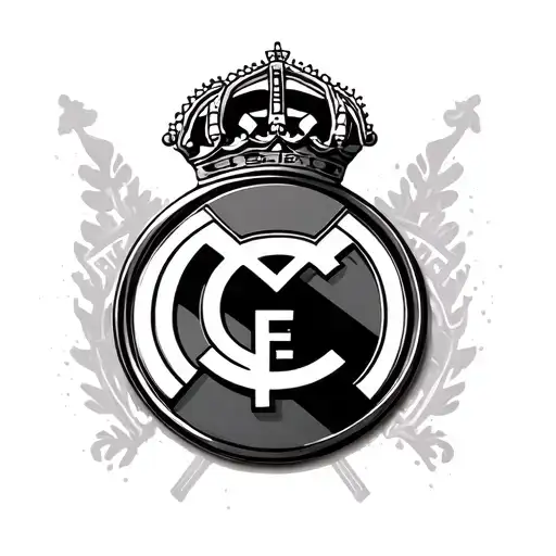 Real Madrid Logo Add Electric Guitar Chord