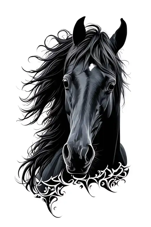 Blackwork Horse
