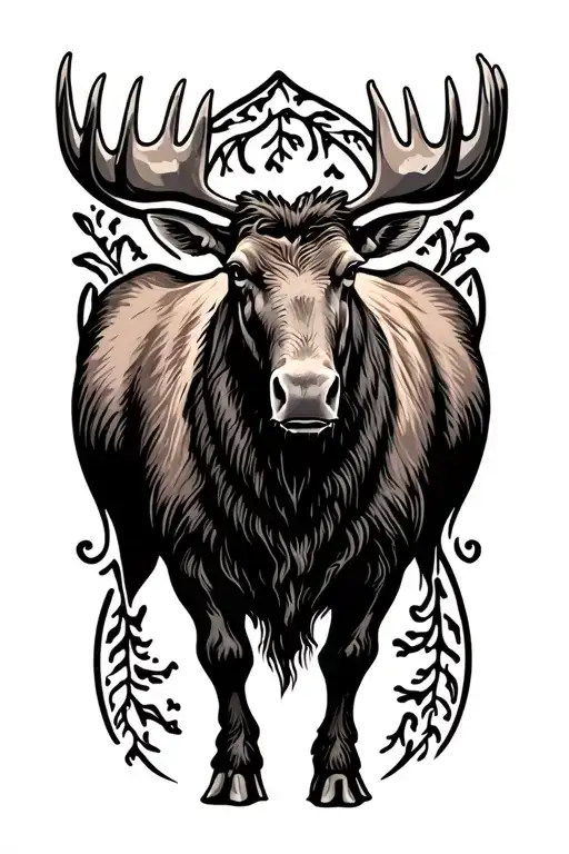 Moose Standing Proudly