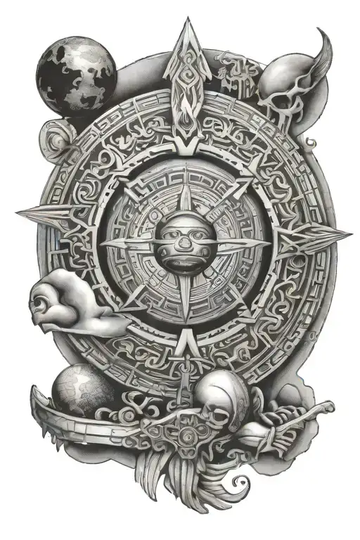 Mayan Calendar With The Planet Venus