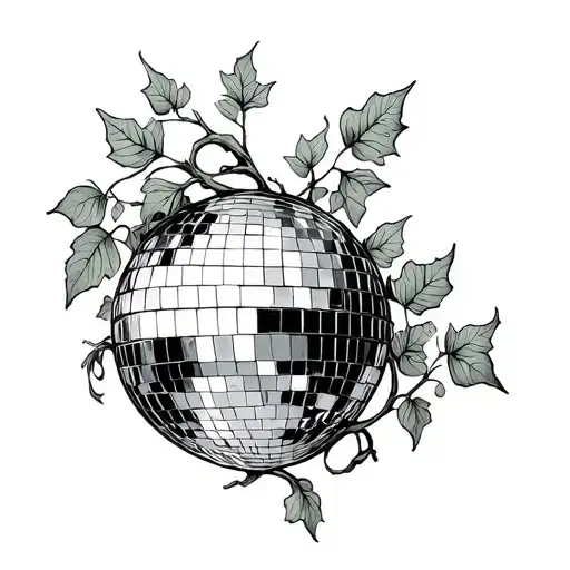 Ivy Plant Wrapping A Mirrorball