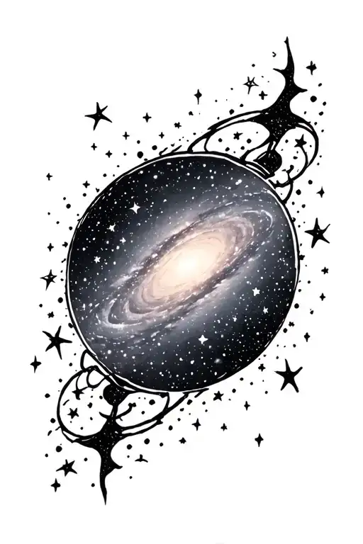 Galaxy Filled With Stars