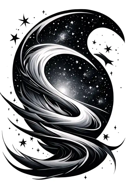 Galaxy Filled With Stars Scattered