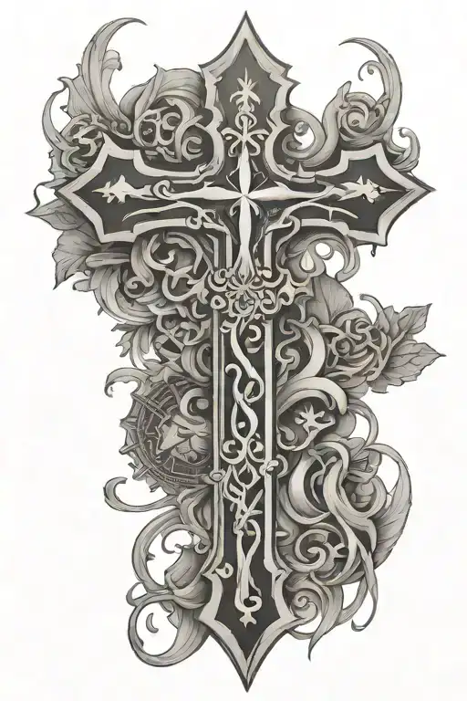 Cross With Roman Numerals Inside