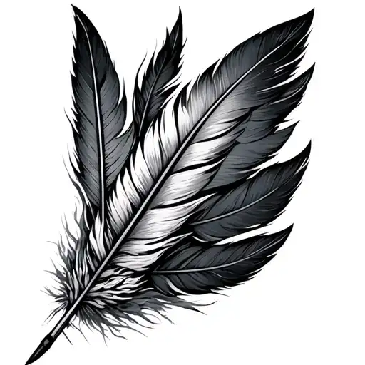 Arrow With Feathers