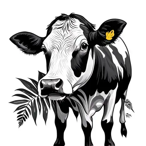 Cow In Jungle