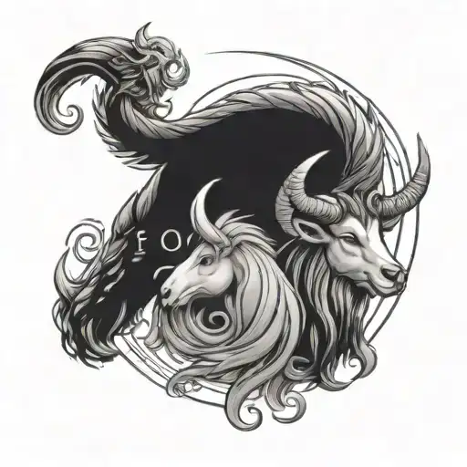 Leo And Capricorn Zodiac Signs Merged