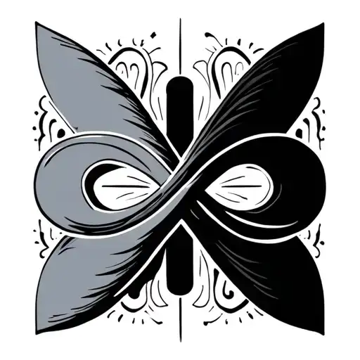 Minimalist Color Tattoo Of Infinity Symbol With Ryley Inside The Symbol