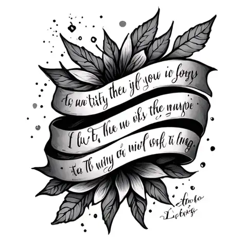 Small Fine Line Tattoo With Bible Verse