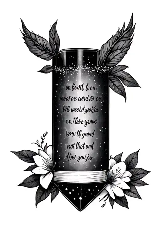 Small Fine Line Tattoo With Bible Verse