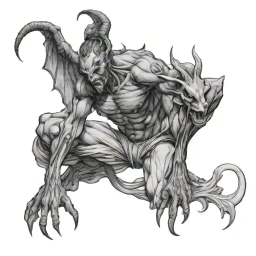 Sexy Male Demon Incubus Full Body