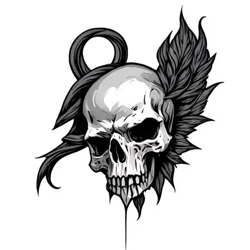 Gothic Chest Tattoo Design