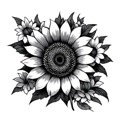 Sun Flowers Surrounding