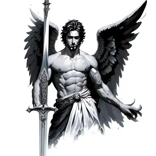 Male Angel With Sword