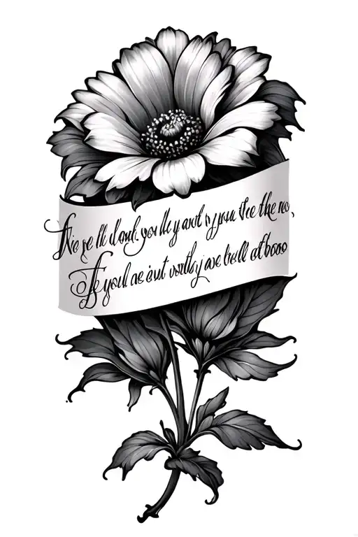 Flower Design With A Biblical Verse