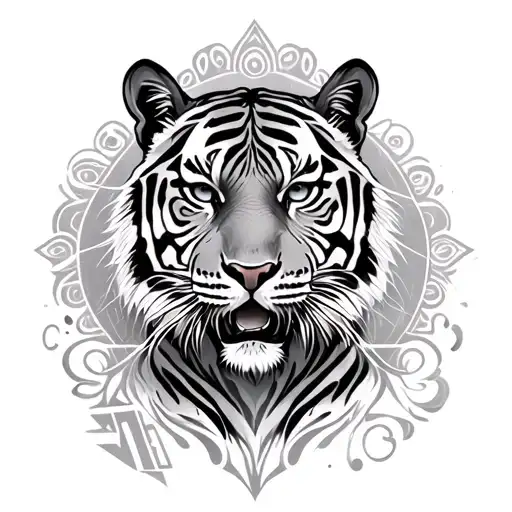 Tiger And Patterns And Runes With Kalovrates