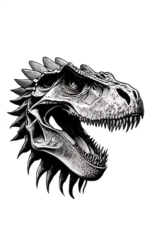 Raptor Fossil Realism Style